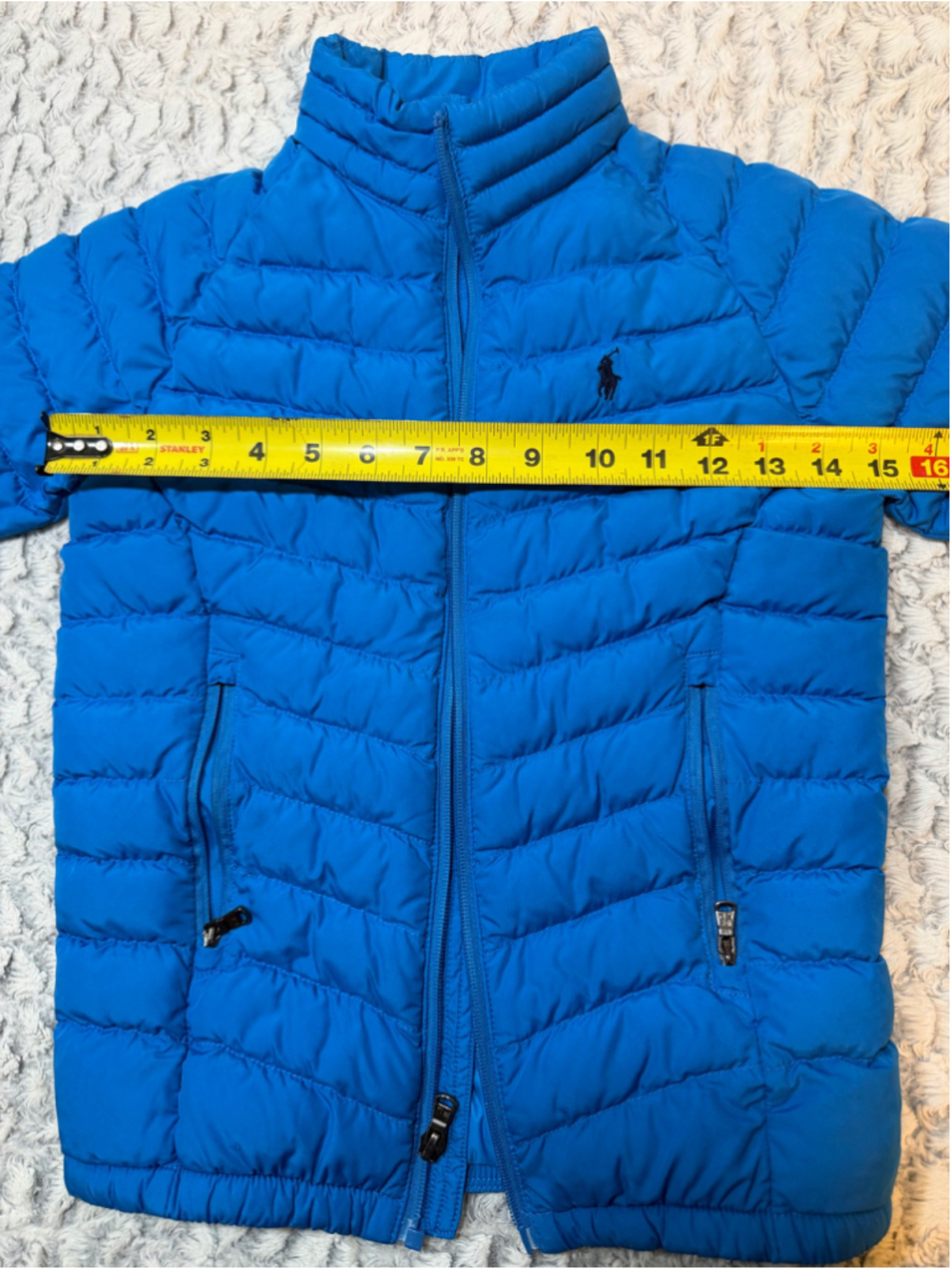 Girls Polo Ralph Lauren Puffer Jacket Size L Blue - Picture 3 of 7